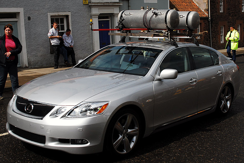 The Lexus GS450h & the Rain Rig