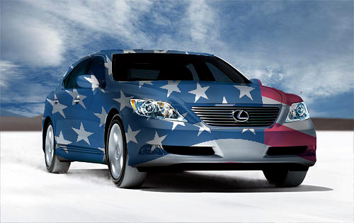 LS460 in the Red, White, & Blue