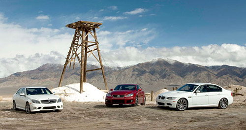 Lexus IS-F vs. BMW M3 vs. Mercedes C63