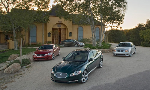 Comparison: Jaguar XF vs. Lexus GS 460 vs. BMW 550i vs. Mercedes E550